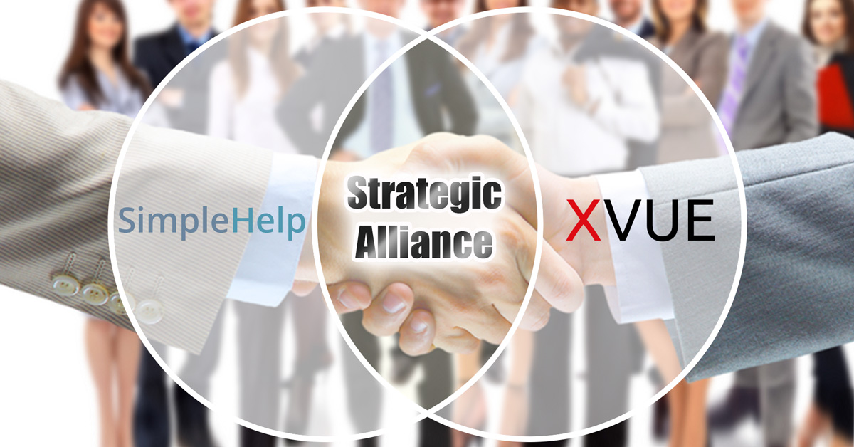 simplehelp xvue join forces to form strategic alliance