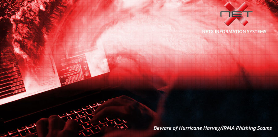 Beware of Hurricane Harvey/IRMA Phishing Scams