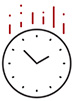 clock downward icon